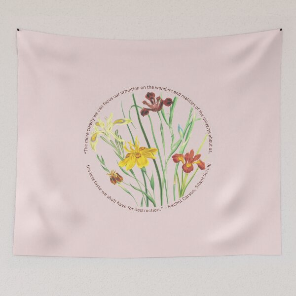 Item preview, Rachel Carson - Wonders of the Universe (pink irises) designed and sold by Synteny.