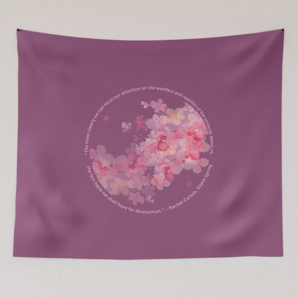 Item preview, Rachel Carson - Wonders of the Universe (purple plum blossoms) designed and sold by Synteny.