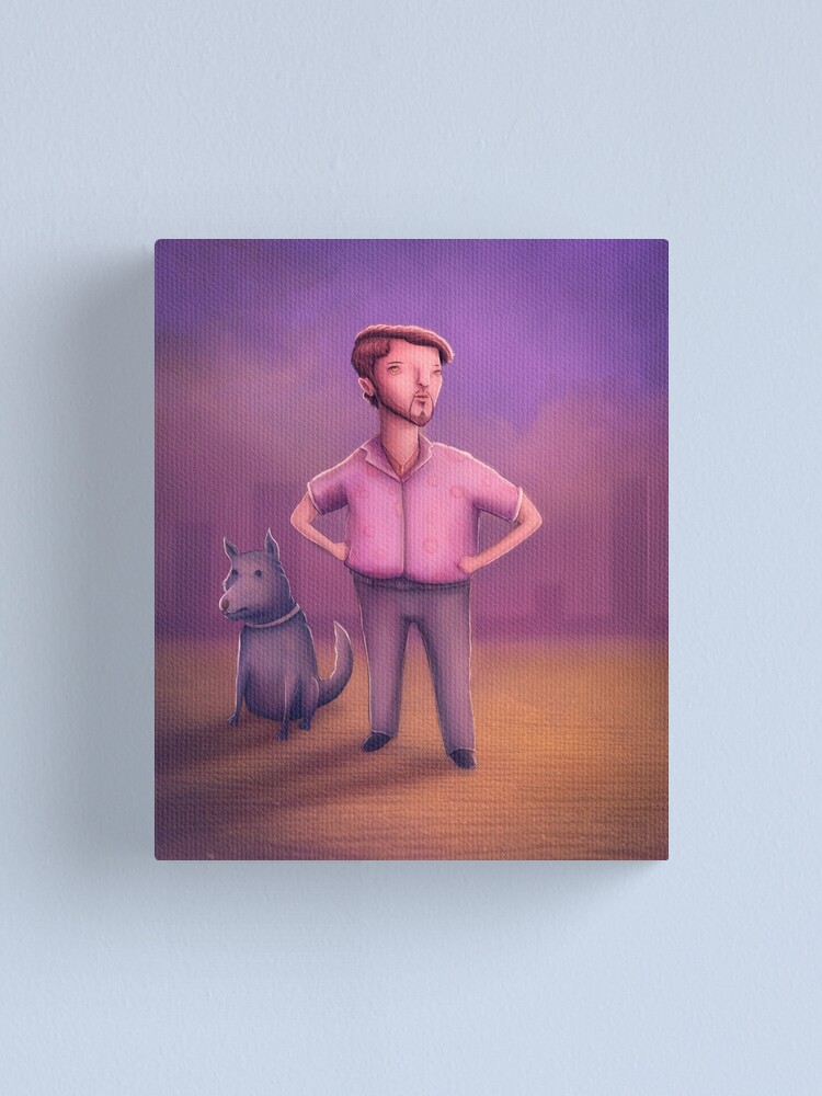 "A Tacky Man And His Dog" Canvas Print for Sale by ruidaniel Redbubble