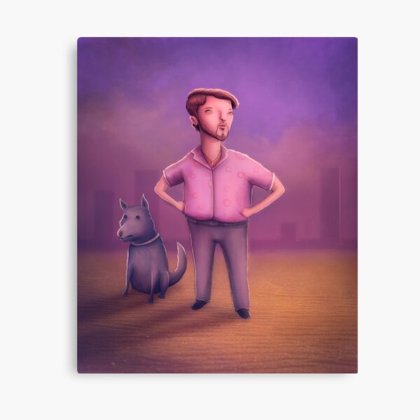 "A Tacky Man And His Dog" Canvas Print for Sale by ruidaniel Redbubble