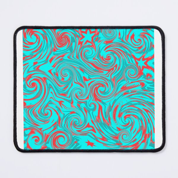 Item preview, Abstract modern design of turquoise and red designed and sold by Coexist In Tee's .
