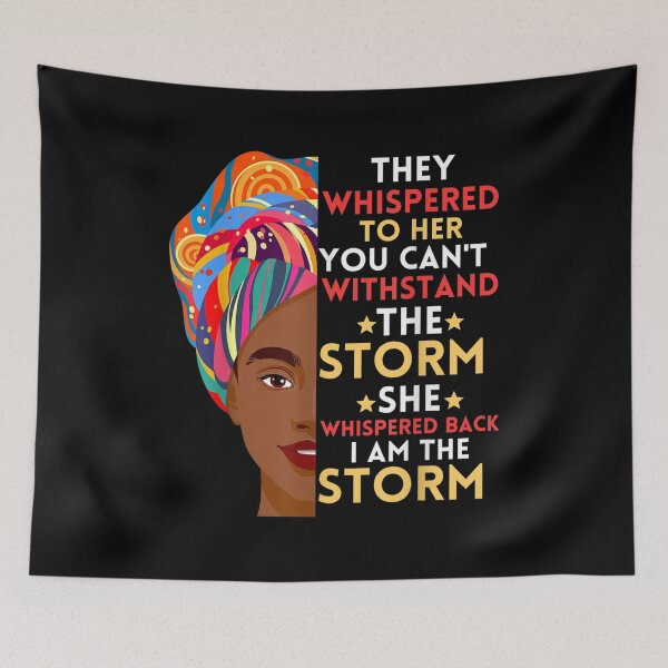 Item preview, Black History African Woman Afro Américain I Am The Storm  designed and sold by brita797.