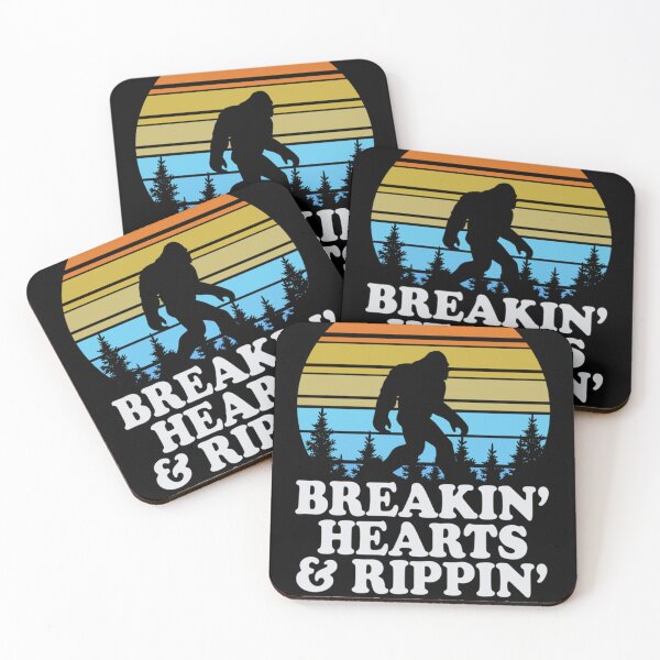 Item preview, Funny Bigfoot Retro Sunset Breaking hearts & rapping farts! Essential . designed and sold by KaitlinDuran659.