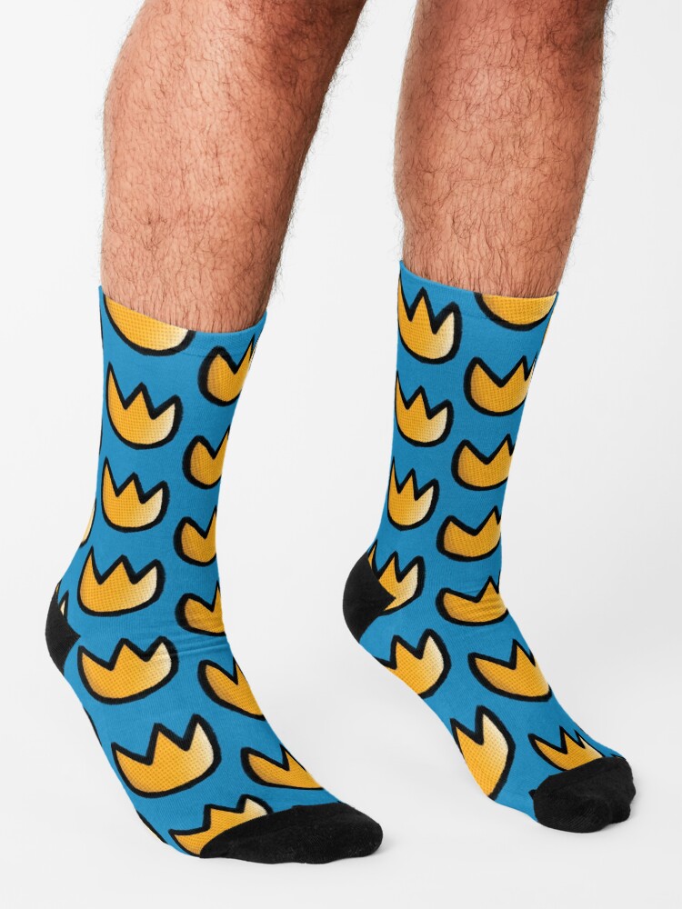 Dog Man Badge Costume Fan Art Socks sold by Aida Encouraging SKU Dog Man Badge Costume Fan Art Socks sold by Aida Encouraging SKU