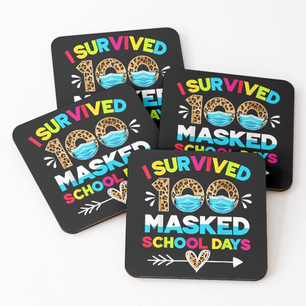 Item preview, I Survived 100 Masked School Days Funny 100th Day Of School  designed and sold by brita797.
