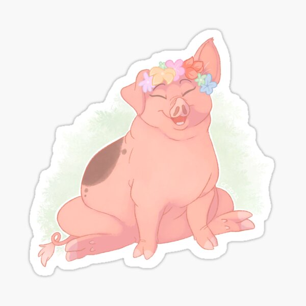 Spring Pig Sticker