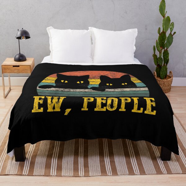 Item preview, Ew People Retro Cat Funny Vintage Anti Social Introvert designed and sold by brita797.