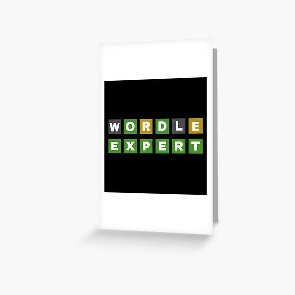 Vista previa del artículo con la obra «Experto en Wordle», diseñado y vendido por Dynamic-Design.