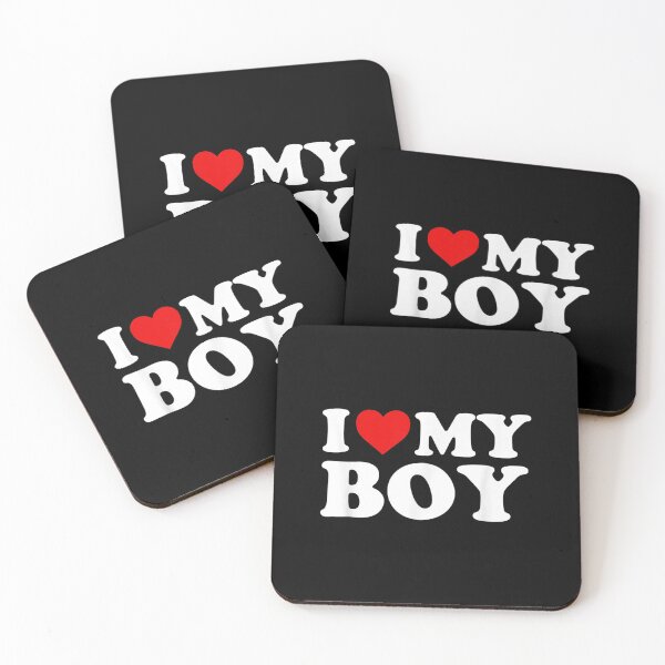 Item preview, I Love My Boy Red Heart  designed and sold by amyadt77.