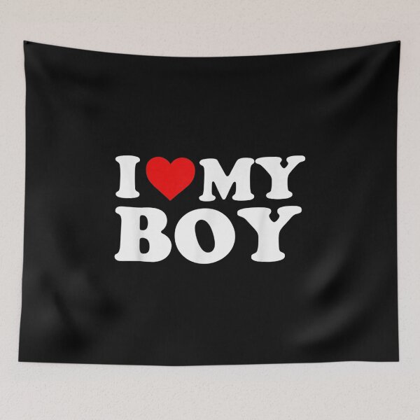 Item preview, I Love My Boy Red Heart  designed and sold by amyadt77.