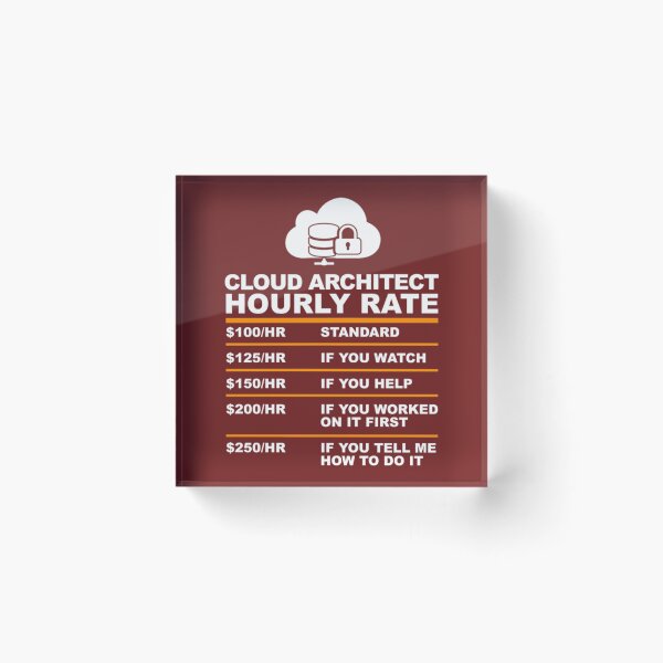 Item preview, CLOUD ARCHITECT HOURLY RATE usd   designed and sold by bestskins17.