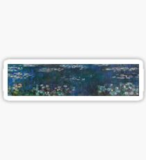 Claude Monet - Die Seerosen - Grüne Reflexionen (1915 - 1926) Sticker