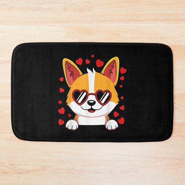 Item preview, Corgi Dog Face Wearing Heart Glasses Valentines Day Kids  designed and sold by amyadt77.