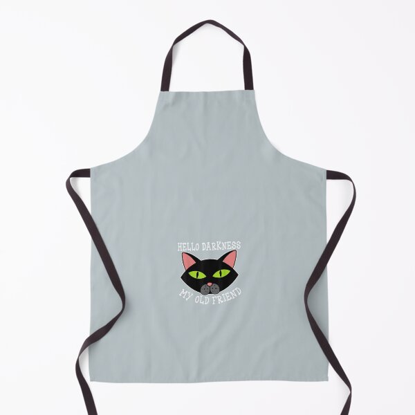 Item preview, Hello darkness my old friend, black kitten love, halloween cat designed and sold by CerysClark.