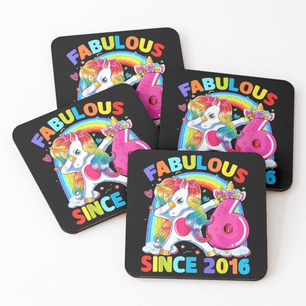 Item preview, Dabbing Unicorn 6th Birthday Fabulous Since 2016 6 Year Old  designed and sold by amyadt77.