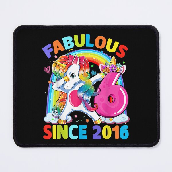 Item preview, Dabbing Unicorn 6th Birthday Fabulous Since 2016 6 Year Old designed and sold by amyadt77.