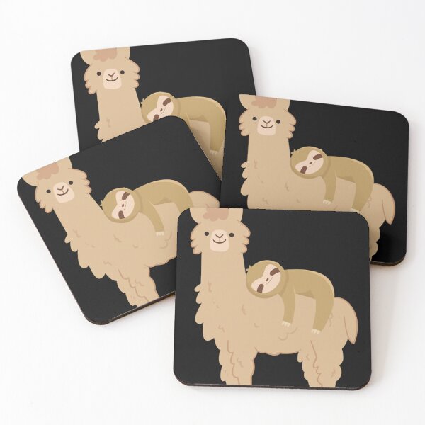 Item preview, Adorable Sloth Relaxing on a Llama  Funny Llama Sloth Classic . designed and sold by BelindaShepard3.