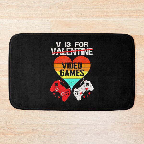 Item preview, V Is For Video Games Funny Valentines Day Gamer Boy Men Gift  designed and sold by amyadt77.