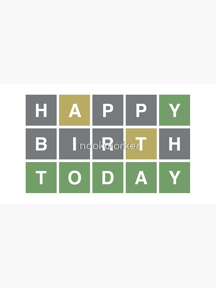 Imagen 6 de 6, Gorro de pescador con la obra Wordle feliz cumpleaños hoy, cumpleaños de Wordle, diseñada y vendida por nookworker.