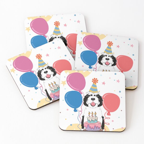Item preview, Happy Birthday Sheepadoodle 1 designed and sold by Lulupainting.