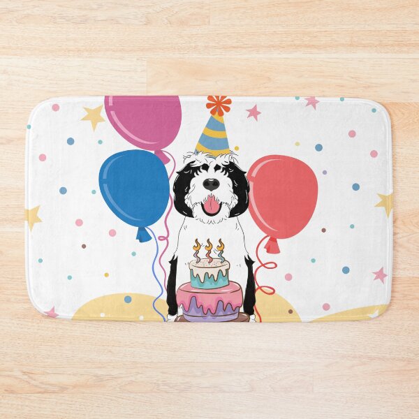 Item preview, Happy Birthday Sheepadoodle 1 designed and sold by Lulupainting.