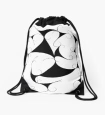 Kalatonius V1 - fancy grapevine / black Drawstring Bag