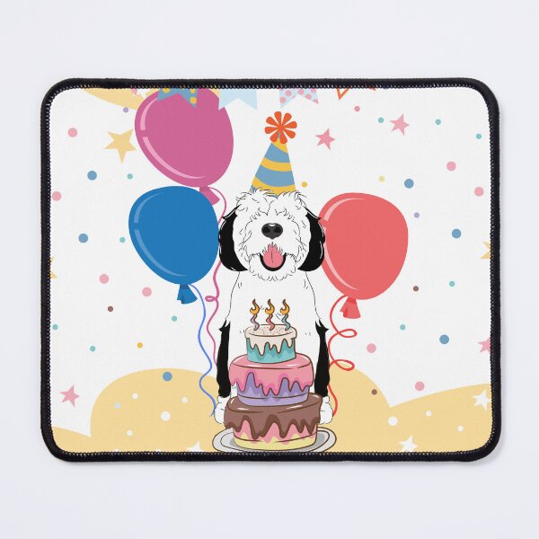 Item preview, Happy Birthday Sheepadoodle 3 designed and sold by Lulupainting.