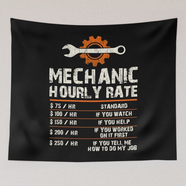 Item preview, Funny Mechanic Hourly Labor Rates Gift Classic . designed and sold by KaitlinDuran659.