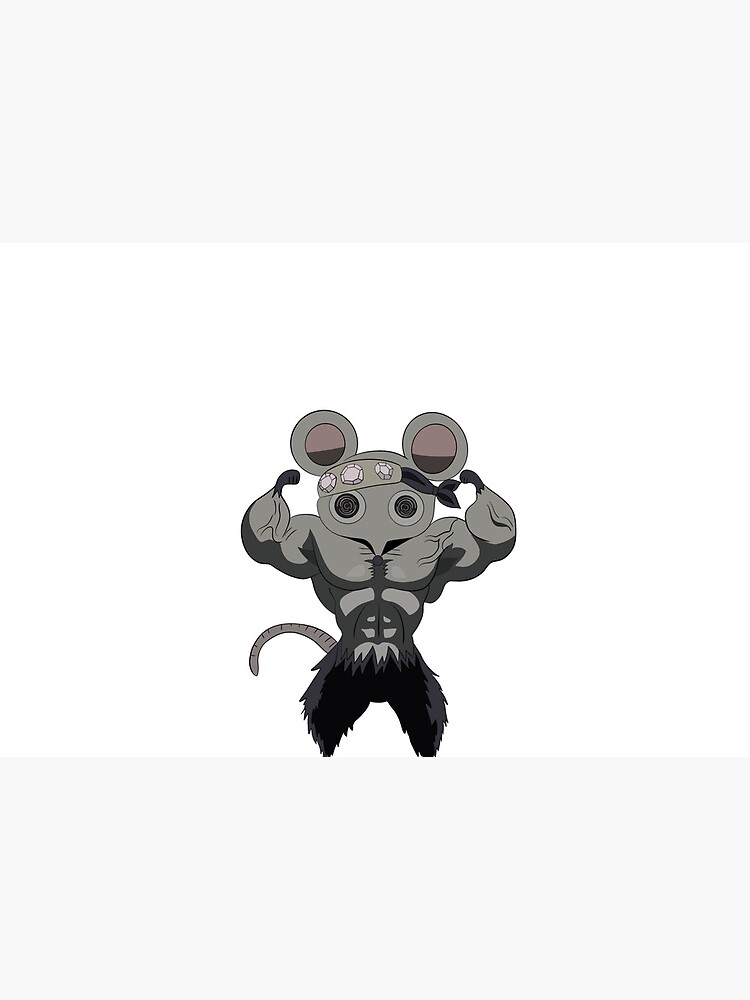 "Demon slayer Tengen Ninju muscle mouse, kimetsu no yaiba mice Sticker