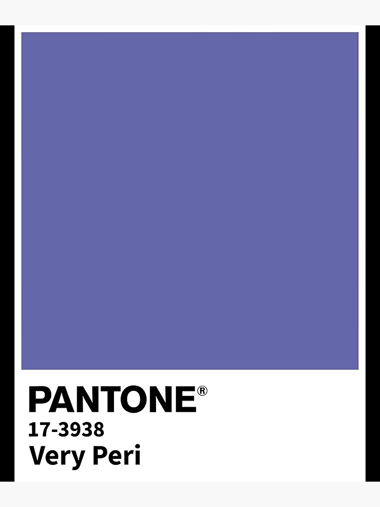 "Pantone Color of the Year 2022 Very Peri " Poster for Sale by KamreCull523370 Redbubble