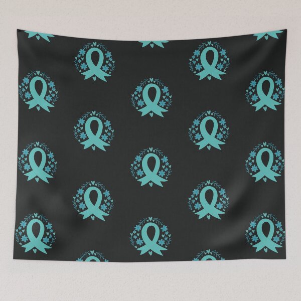 Item preview, Awareness Teal Ribbon Month designed and sold by MJDezigns.