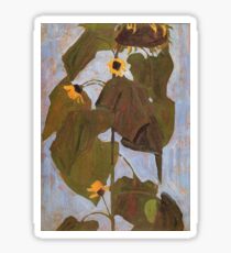 Egon Schiele - Sunflower 1908 Sticker