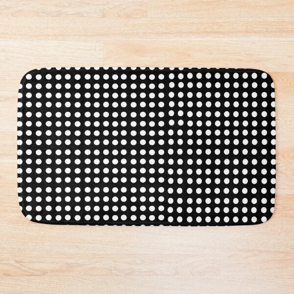 Item preview, White dots on black background: simple, classic, white dots, black background, gift idea, decor, accent piece, home, office, work space, house staging designed and sold by Becky Hunter.