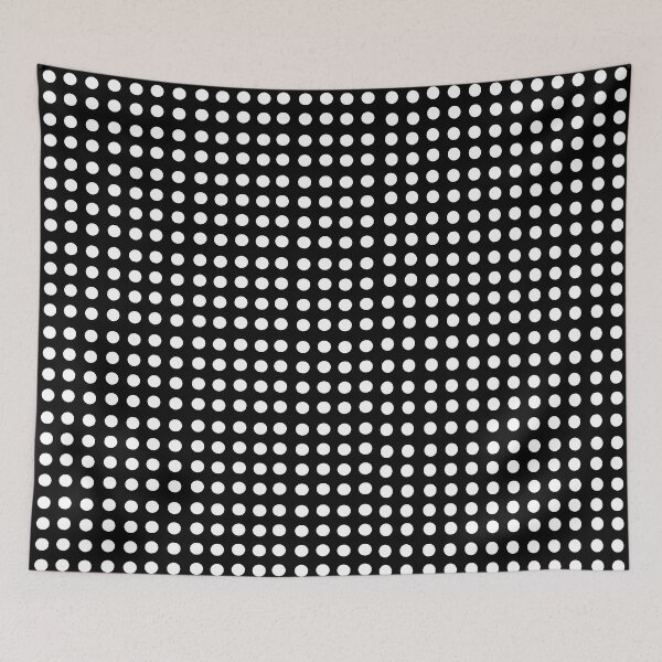 Item preview, White dots on black background: simple, classic, white dots, black background, gift idea, decor, accent piece, home, office, work space, house staging designed and sold by Becky Hunter.