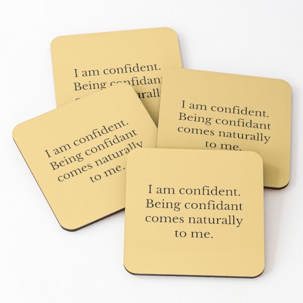 Item preview, Being Confident Comes Naturally To Me - Affirmations designed and sold by Manifest-Life.