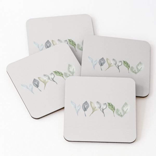 Item preview, Soft green watercolor leaves pattern designed and sold by Levated.