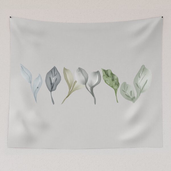 Item preview, Soft green watercolor leaves pattern designed and sold by Levated.