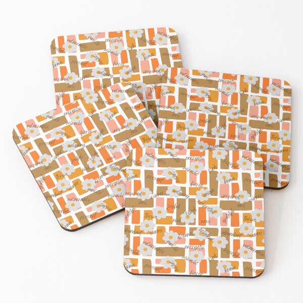Item preview, A to Z Words Matter | Spread Positivity | Retro Colors Bricks designed and sold by SpeakLifeHQ.