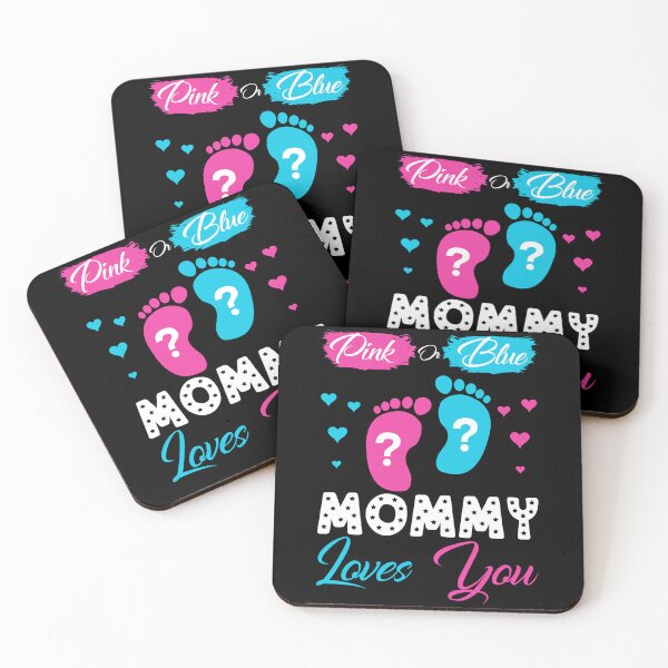 Item preview, Pink or Blue Mommy Loves You Gender Reveal designed and sold by AniyahDuBuque.