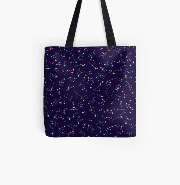 Constellation Night Sky - Astronomy Astrology Stars Solar System All Over Print Tote Bag