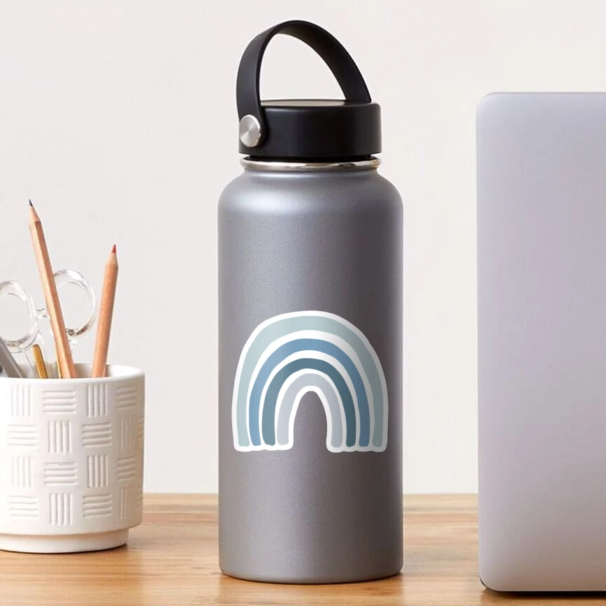 Boho Chic Slim Water Bottle: Neutral Minimalist Pattern in 2023