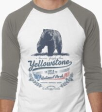 Yellowstone National Park USA - America United States Bear Men's Baseball ¾ T-Shirt