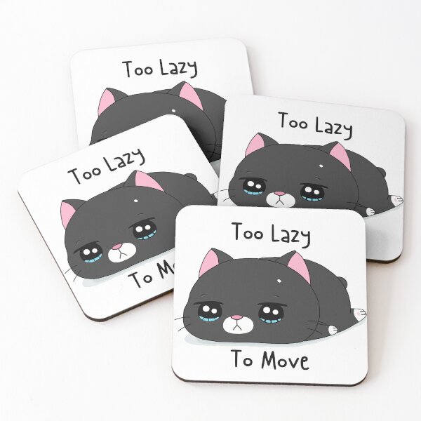 Item preview, Too Lazy To Move Cute Black Cat designed and sold by quinellie.