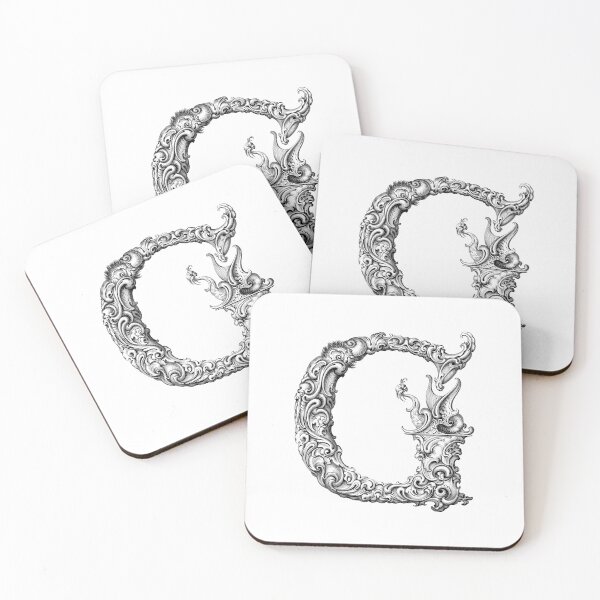 Item preview, Letter g alphabet typography font designed and sold by greengoodnich.