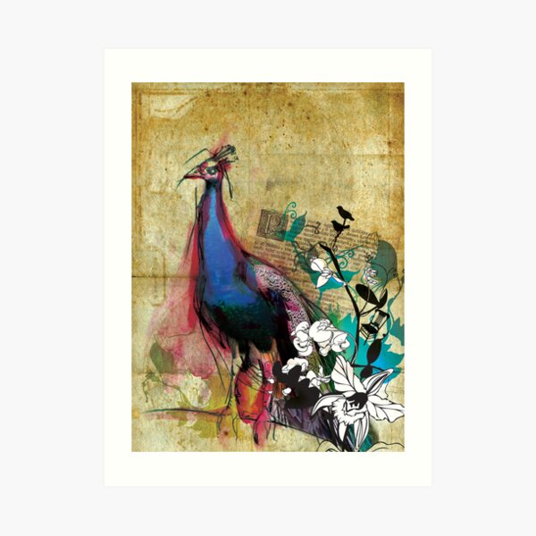 king peacock Art Print
