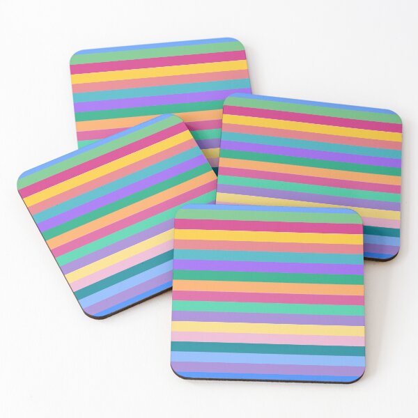 Item preview, Horizontal Bootstrap 5 Palette: softer colors, horizontal, rectangles, pop of color, wow factor, decor, accent piece, gift idea designed and sold by Becky Hunter.