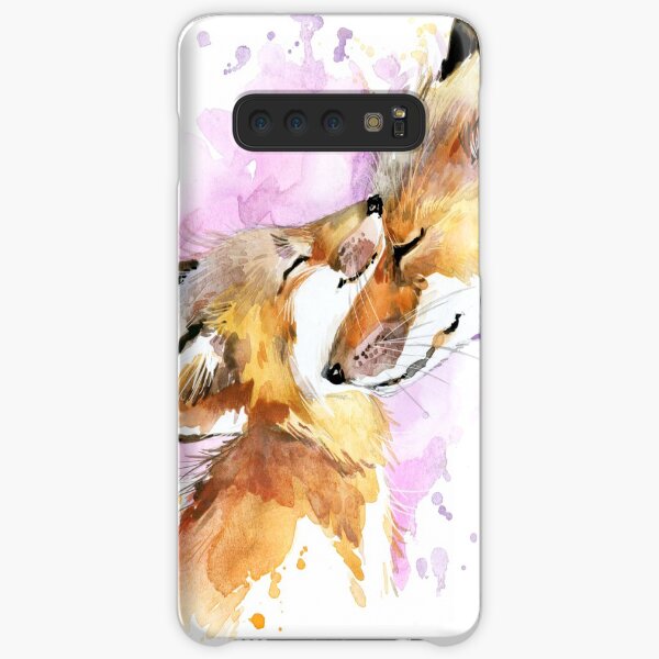 Beautiful Fox Mother and Cub Watercolour design. Samsung Galaxy Snap Case