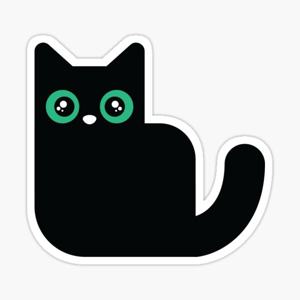 Item preview, Black Cat Cartoons designed and sold by sidekickfun.