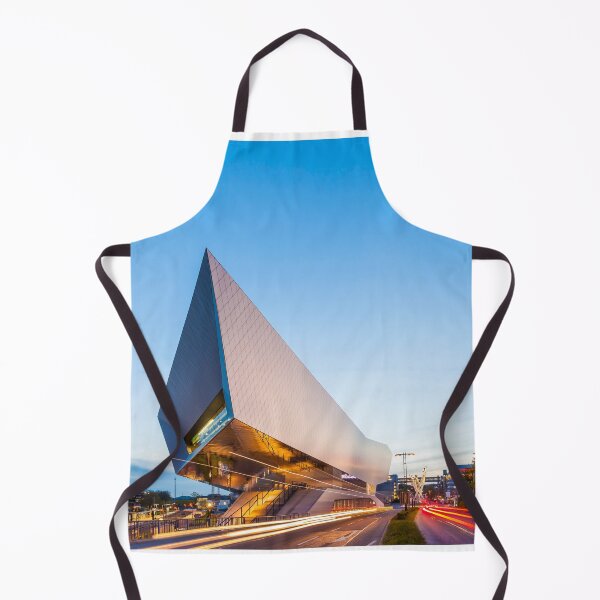 Item preview, Porsche Museum in Stuttgart at dusk designed and sold by dieterich.