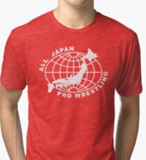 Camiseta de tejido mixto Todo Japón Pro-Lucha